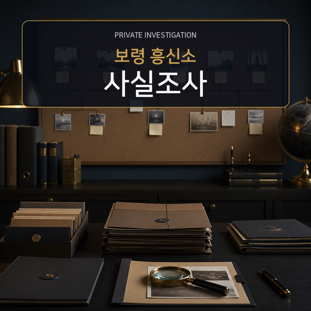 보령 사실관계 조사 전문 흥신소