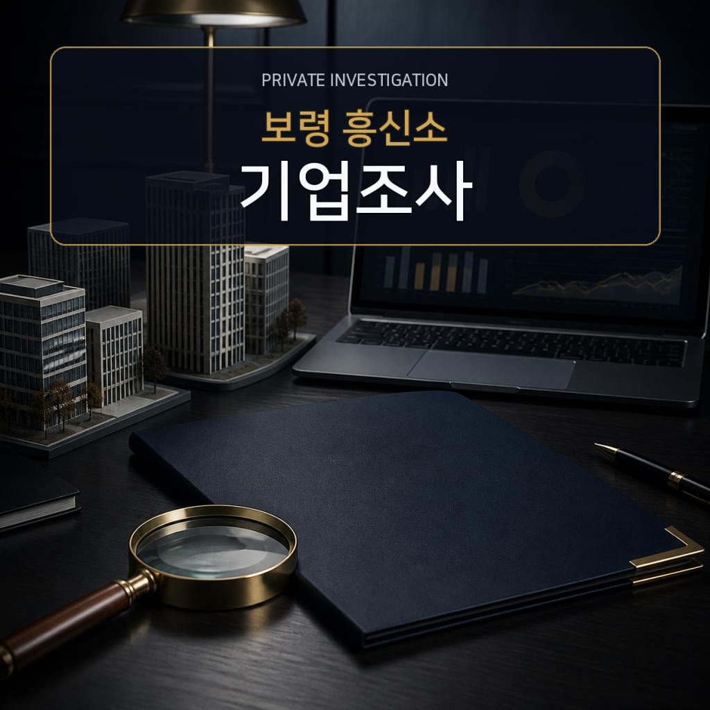 보령 기업·거래처 조사 전문 흥신소