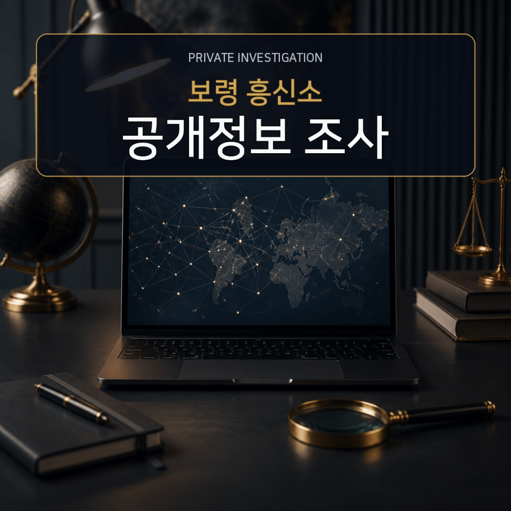 보령 디지털 공개정보 조사 전문 흥신소